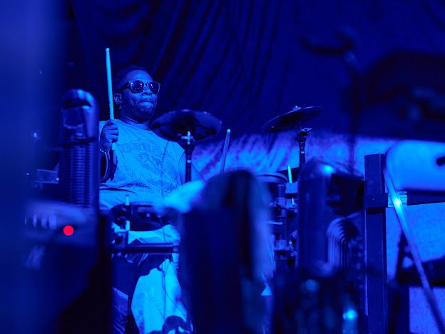 HardRay Productions drummer behind the kit